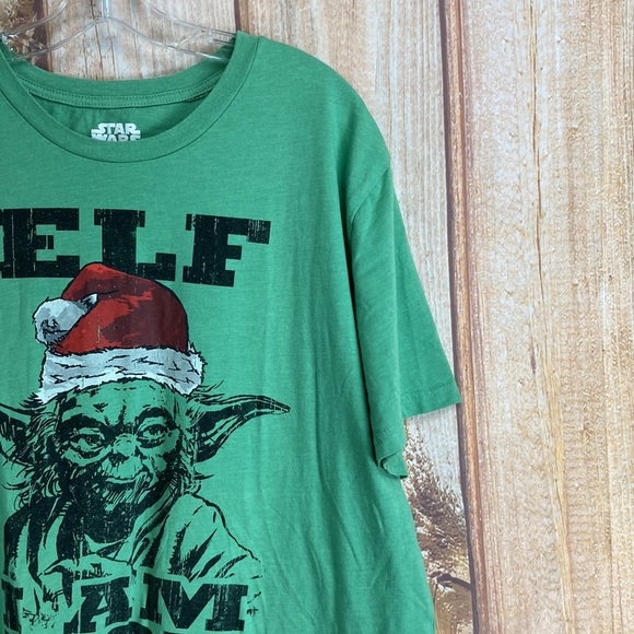 ➡️Star Wars Yoda Elf I Am Not Tee Mens Size 2X - Picture 5 of 7